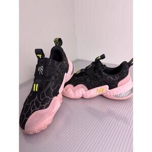 Adidas Trae Young 1 Black Pink GY3416 Men’s Size 9 Basketball Shoes Good